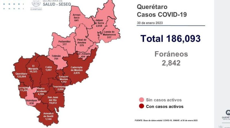 Reportan 5 muertes por Covid-19 en Querétaro