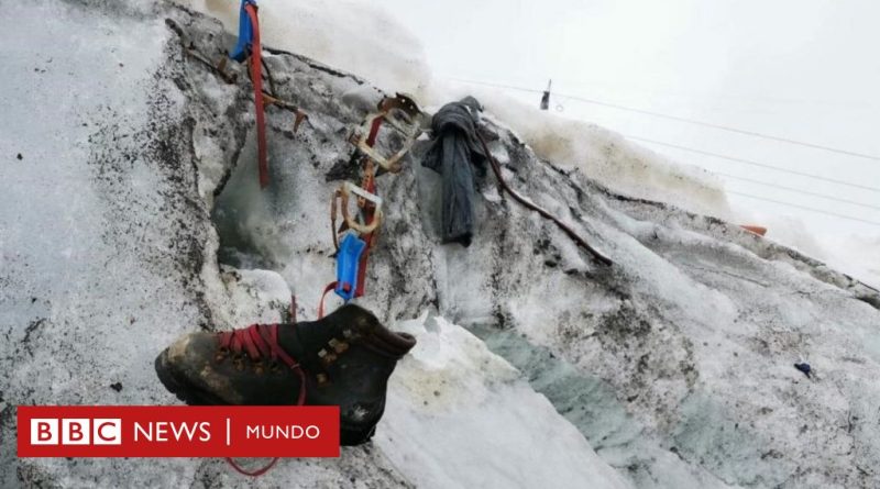 El deshielo de un glaciar en Suiza deja al descubierto a un montañero desaparecido desde 1986 - BBC News Mundo