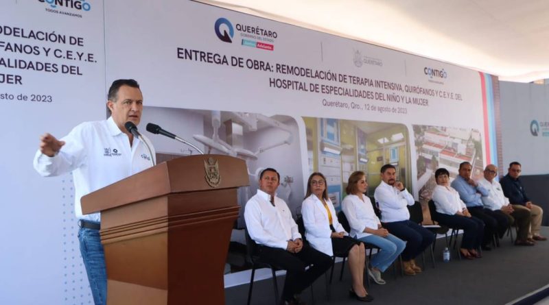 Entregan remodelación en Hospital del Niño y la Mujer