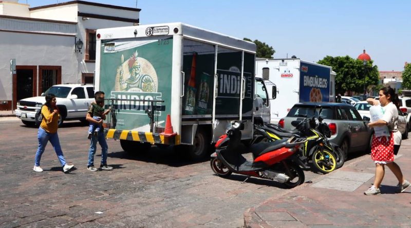 Vigilancia nocturna contra los camiones en el Centro Histórico