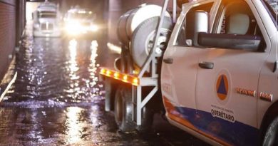 Saldo blanco por lluvias en la capital queretana