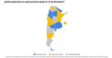 El nuevo mapa político de Argentina: sin presencia ultra en las provincias y con un Congreso fragmentado