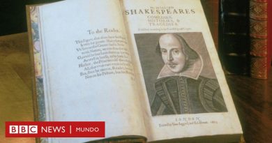 El Primer Folio: el libro publicado hace 400 años que hizo famoso a William Shakespeare y salvó del olvido a obras como "Macbeth" y "Julio César" - BBC News Mundo