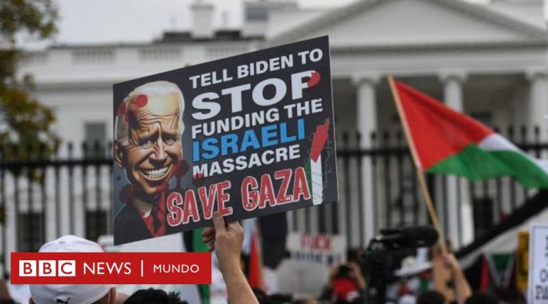 Guerra Israel y Hamás: la profunda división que causa el conflicto en Gaza entre los demócratas en EE.UU. y el impacto que está teniendo en la popularidad de Biden   - BBC News Mundo