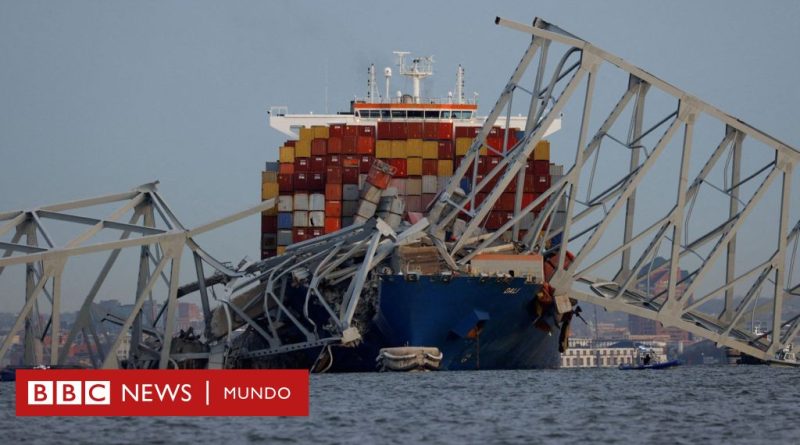 Baltimore: las impresionantes imágenes que dejó el colapso del puente Francis Scott Key  - BBC News Mundo