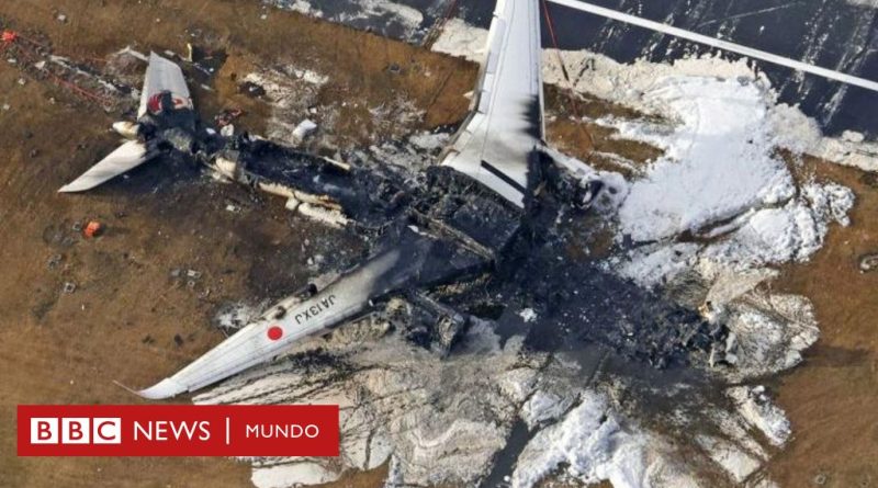 Cómo lograron escapar cientos de pasajeros del Airbus A350 que se incendió en un aeropuerto de Tokio - BBC News Mundo