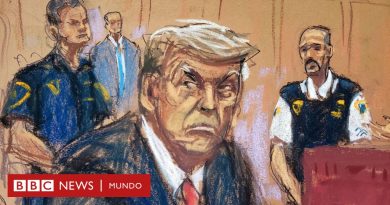 Juicio a Trump: las ilustradoras que muestran con sus dibujos qué pasa dentro del mediático juicio al expresidente - BBC News Mundo