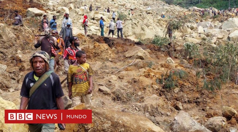 Papúa Nueva Guinea: las imágenes del deslizamiento de tierra que dejó al menos 2.000 personas enterradas  - BBC News Mundo