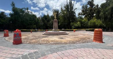 Acordonan fuente de la Alameda por accidentes