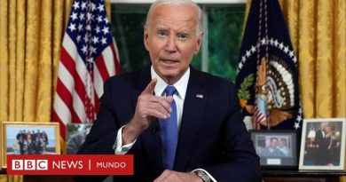 Biden: "Hay que dar el relevo a una nueva generación", el primer discurso del presidente de EE.UU. tras renunciar a la reelección - BBC News Mundo