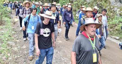 Columna varonil inicia peregrinar desde Neblinas hacia el Tepeyac