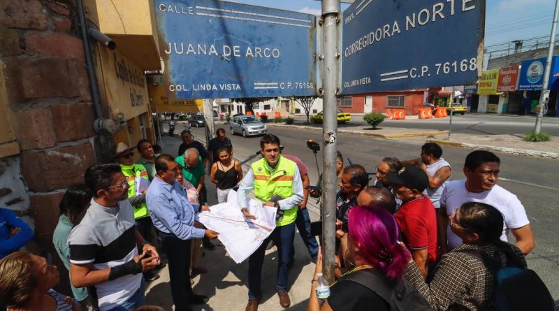 Vecinos de El Cerrito se oponen a obras en calle Corregidora Norte