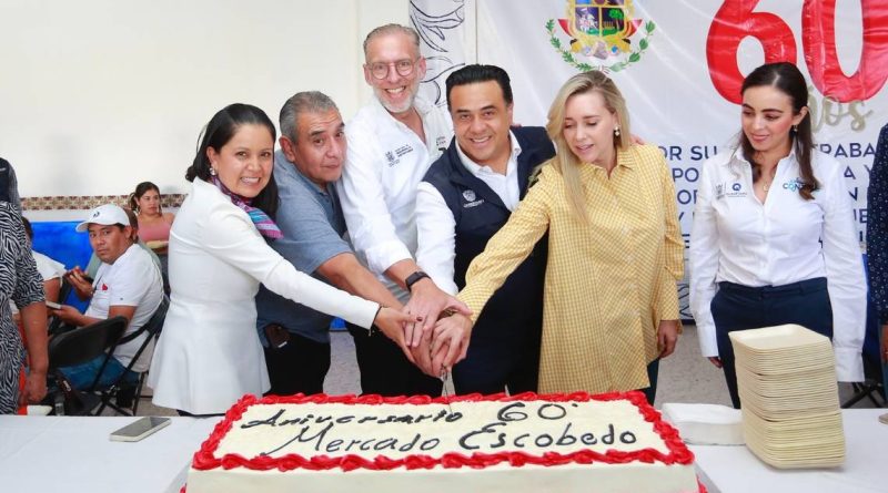 Celebran 60 años del Mercado Municipal "General Mariano Escobedo"