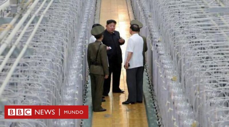 Corea del Norte difunde imágenes inéditas de una visita de Kim a una planta de enriquecimiento de uranio - BBC News Mundo