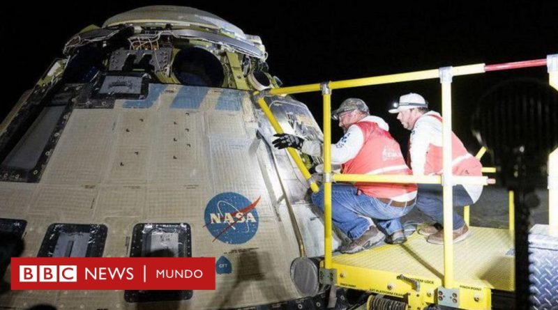 La nave Starliner regresa a la Tierra, pero sin los dos astronautas que siguen varados en el espacio - BBC News Mundo