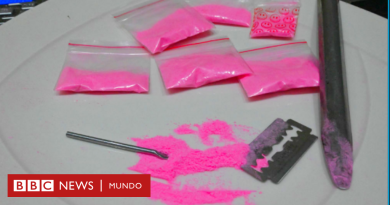 Cocaína rosa o tusi | "Es como jugar a la ruleta rusa": los peligros de la cocaína que surgió en América Latina y que se consume cada vez más en Europa - BBC News Mundo