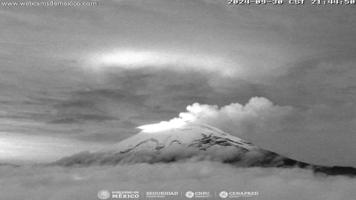 Genera volcán 243 minutos de tremor