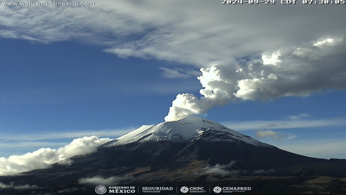 Sistemas de monitoreo del Popocatépetl detectaron 40 exhalaciones