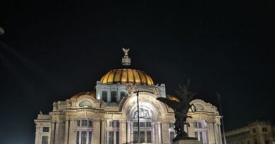 Colocan vallas en Bellas Artes previo a protesta del 25 N